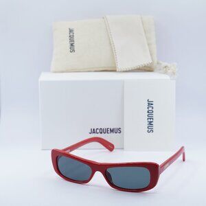 Jacquemus CAPRI JAC/55 C2 Rectangle Sunglasses - Red\Grey